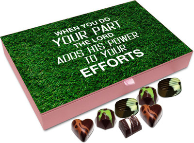 Chocholik Gift Box - The Lord Adds His Power to Your Efforts - 12pc Truffles(144 g)
Chocholik Gift Box - The Lord Adds His Power to Your Efforts - 12pc Truffles(144 g)