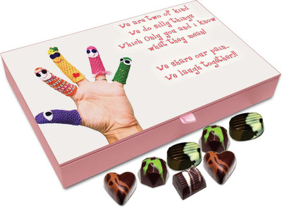 Chocholik Friendship Gift - We Are Two Of Kind, We Do Silly Things - 12 Pc Truffles(144 g)
Chocholik Friendship Gift - We Are Two Of Kind, We Do Silly Things - 12 Pc Truffles(144 g)