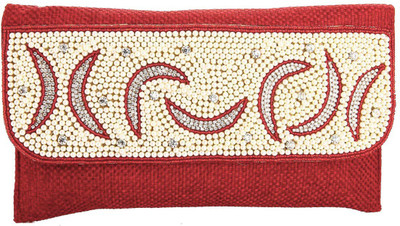 Utsavi Party Red Clutch