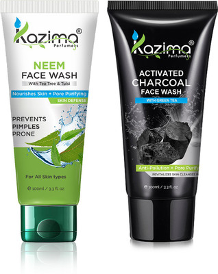 KAZIMA Neem Face Wash & Activated CHARCOAL Face Wash (2pcs of 100 ML) Face Wash(100 ml)
KAZIMA Neem Face Wash & Activated CHARCOAL Face Wash (2pcs of 100 ML) Face Wash(100 ml)