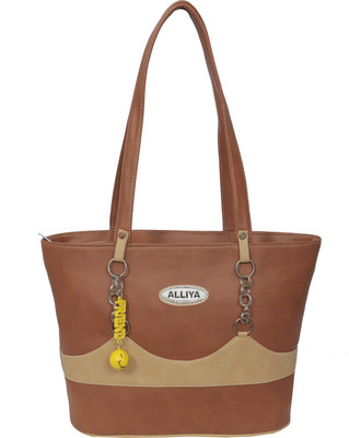 Aliya Shoulder Bag(Beige, Brown)