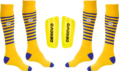 DeNovo Football Kit (One Pair Large Shin Guard + Two Pairs Lycra Striped Knee Length Football Socks) Football Kit
DeNovo Football Kit (One Pair Large Shin Guard + Two Pairs Lycra Striped Knee Length Football Socks) Football Kit