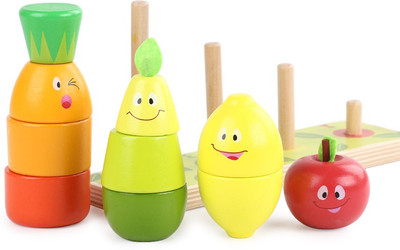 Baybee Wooden Educational Toy Fruit Shape Color Sorter Stacking Block Chunky Puzzle for Baby Toddlers(4 Pieces)
Baybee Wooden Educational Toy Fruit Shape Color Sorter Stacking Block Chunky Puzzle for Baby Toddlers(4 Pieces)