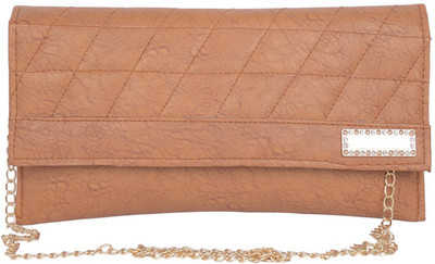 Aliado Women Casual Brown Leatherette Sling Bag