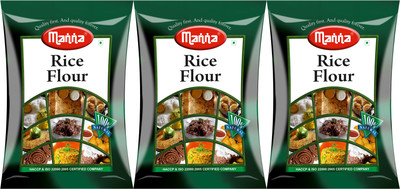 Manna Rice Flour(500 g, Pack of 3)