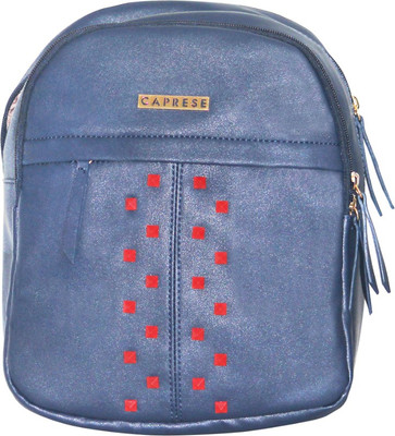 Caprese Lola Backpack Medium Navy 4 L Backpack(Blue)
