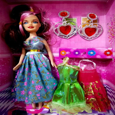 Reyansh Collection Cute Doll Set for Kids With Earring And Dresses(Multicolor)
Reyansh Collection Cute Doll Set for Kids With Earring And Dresses(Multicolor)
