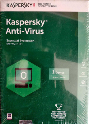 KASPERSKY Anti-virus 1 User 1 Year(CD/DVD)
