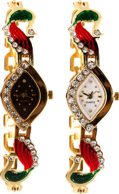 Gopal Shopcart Golden MEtal Strap White And Black Dial KUNDAN Watch For WOmen ANd Girls Watch Watch - For Girls
Gopal Shopcart Golden MEtal Strap White And Black Dial KUNDAN Watch For WOmen ANd Girls Watch Watch - For Girls