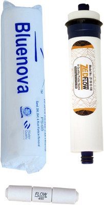 bluenova Spun, zedflo 100 GPD membrane with flow restrictor Solid Filter Cartridge(0.0001, Pack of 1)
bluenova Spun, zedflo 100 GPD membrane with flow restrictor Solid Filter Cartridge(0.0001, Pack of 1)