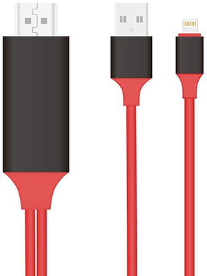Piqancy otn7575 HDMI Cable(Compatible with Mobile, Laptop, Tablet, Mp3, Gaming Device, Red)