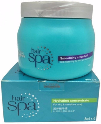 L'Oreal Paris Hair Spa smoothing Creambath With Hydrating Concentrate with Yardley product(50 ml)
L'Oreal Paris Hair Spa smoothing Creambath With Hydrating Concentrate with Yardley product(50 ml)