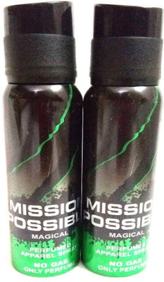 MISSION POSSIBLE MAGICAL NO GAS PERFUMED APPAREL SPRAY Perfume - 280 ml(For Men & Women)
MISSION POSSIBLE MAGICAL NO GAS PERFUMED APPAREL SPRAY Perfume - 280 ml(For Men & Women)