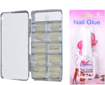 Natural acrylic artificial shining fake nails french manicure french nails yellowish white(Pack of 100)
Natural acrylic artificial shining fake nails french manicure french nails yellowish white(Pack of 100)