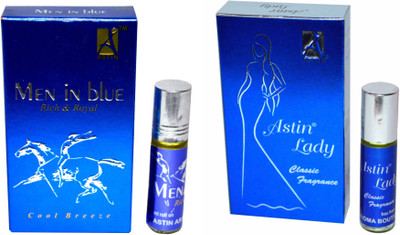 Astin Men in Blue and Blue Lady UAE Edition Floral Attar(Floral)