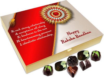 Chocholik Rakshabandhan Gift Box - Beautiful Meaning Of Rakhi - 20pc Truffles(240 g)
Chocholik Rakshabandhan Gift Box - Beautiful Meaning Of Rakhi - 20pc Truffles(240 g)