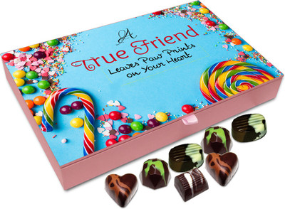 Chocholik Friendship Gift - A True Friends Leaves Paw Prints on Your Heart -12pc Truffles(144 g)
Chocholik Friendship Gift - A True Friends Leaves Paw Prints on Your Heart -12pc Truffles(144 g)
