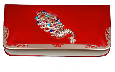 VIVAAN Casual Red Clutch