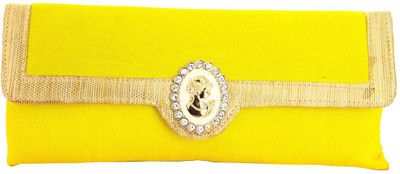 Utsavi Party Yellow Clutch