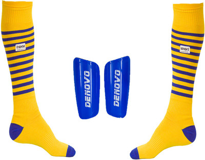 DeNovo Football Kit (One Pair Large Shin Guard + One Pair Lycra Striped Knee Length Football Socks) Football Kit
DeNovo Football Kit (One Pair Large Shin Guard + One Pair Lycra Striped Knee Length Football Socks) Football Kit