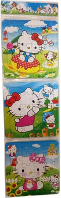 Funcart Hello Kitty 3 pieces puzzle set(3 Pieces)
