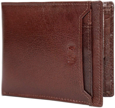 Hidemaxx Men Brown Genuine Leather Wallet(5 Card Slots)