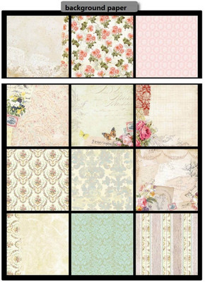Paper Pep Eno Greeting Pattern Scrapbooking Paper Pack 12" X 12" Floral A