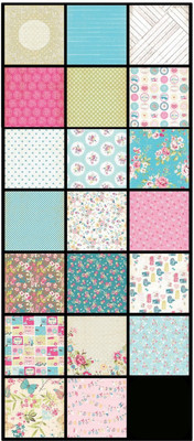 Paper Pep Eno Greeting Pattern Scrapbooking Paper Pack 8" X 8" Sweet Life