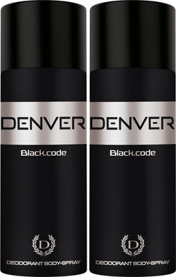 Denver Black Code Deo Combo (Pack of 2) Body Spray Body Spray - For Men(300 ml, Pack of 2)
Denver Black Code Deo Combo (Pack of 2) Body Spray Body Spray - For Men(300 ml, Pack of 2)