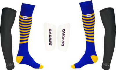 DeNovo Ultimate Protection (One Pair Large Shin Guard + One Pair Lycra Striped Knee Length Football Socks + One Pair UV Protection Arm Sleeves) Football Kit
DeNovo Ultimate Protection (One Pair Large Shin Guard + One Pair Lycra Striped Knee Length Football Socks + One Pair UV Protection Arm Sleeves) Football Kit