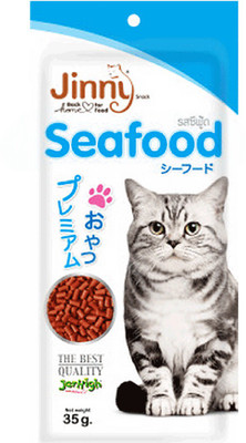 Jerhigh Jerhigh Treats for Cats Jinny Sea Food Snacks healthy cat food (35 gms) Sea Food Cat Treat(35 g)
Jerhigh Jerhigh Treats for Cats Jinny Sea Food Snacks healthy cat food (35 gms) Sea Food Cat Treat(35 g)