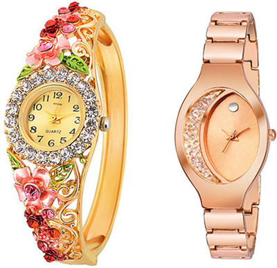 Kitcone Analog Multi Colour Dial Stainless Steel Jewel Watch - For Women