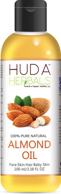 Huda Herbals 100 % Pure Natural Cold Pressed Sweet Almond Oil for Hair and Skin(100 ml)
Huda Herbals 100 % Pure Natural Cold Pressed Sweet Almond Oil for Hair and Skin(100 ml)