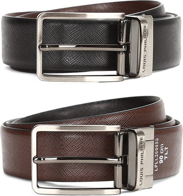 Louis Philippe Men Casual Black Genuine Leather Reversible Belt, Louis Philippe Men Formal Black, Brown Genuine Leather Reversible Belt
Louis Philippe Men Casual Black Genuine Leather Reversible Belt, Louis Philippe Men Formal Black, Brown Genuine Leather Reversible Belt