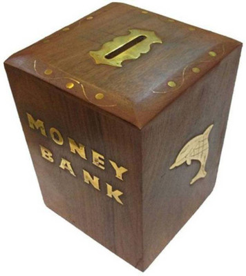 Antique Villa World Coin Bank Coin Bank(Brown)