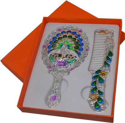 Majik Gift For Women and Girls Decorative Handheld Mirror and Hair Styling Comb Set, Multicolor(Set of 2)
Majik Gift For Women and Girls Decorative Handheld Mirror and Hair Styling Comb Set, Multicolor(Set of 2)