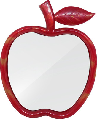 Fully Small Fancy Apple Shape Mirror, Red