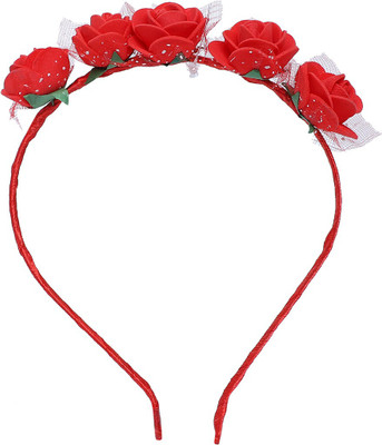 SVAZ Floral Hair Band Hair Accessories Hair Band(Red)