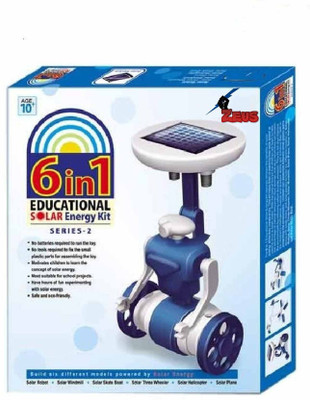 Zeus 6 in 1 Solar Robot Kit Series 2 Green Energy Educational Toys Science Toy Kids(Multicolor)
Zeus 6 in 1 Solar Robot Kit Series 2 Green Energy Educational Toys Science Toy Kids(Multicolor)