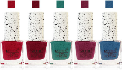 Medin fashion Care Wholesale Rate matte sparkle Nail Polish Combo Set of 5 color maroon red green purple red sky blue(Pack of 5)
Medin fashion Care Wholesale Rate matte sparkle Nail Polish Combo Set of 5 color maroon red green purple red sky blue(Pack of 5)