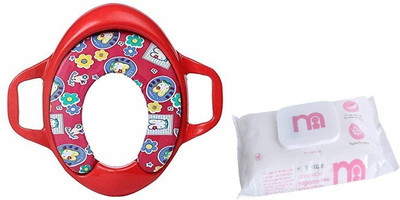 Mothercare Baby Potty Seat With MC Baby Wipes 72 Pcs(Red)