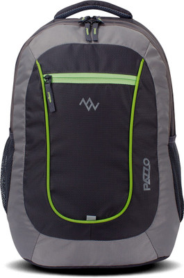 Pazzo Shuttle 28 L Laptop Backpack(Grey, Green), Green;grey