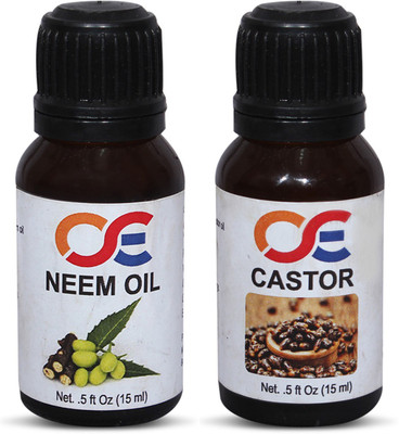 OSE (Combo Pack Of 2) 100 Percent Pure & Organic Cold Pressed & Hexane Free Neem Oil, Castor Oil Hair Oil(15 ml)
OSE (Combo Pack Of 2) 100 Percent Pure & Organic Cold Pressed & Hexane Free Neem Oil, Castor Oil Hair Oil(15 ml)