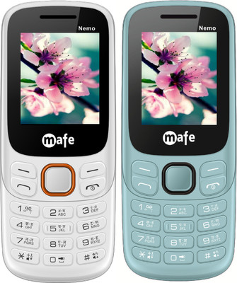 Mafe Nemo Combo of Two Mobiles(White&Orange, Blue&Black)