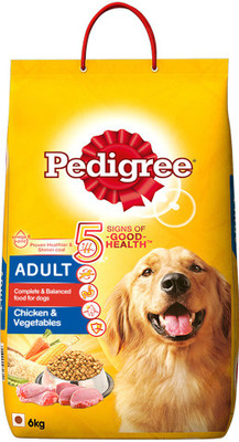Pedigree Adult Chicken, Vegetable 6 kg Dry Dog Food