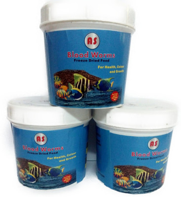 a.s blood worm 26 gm (pack of 3) 78 g Dry Fish Food(Pack of 3)