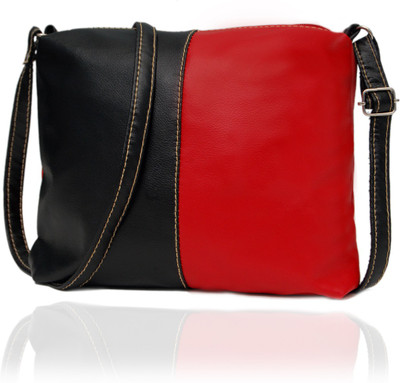Borse Women Casual Black Leatherette Sling Bag
