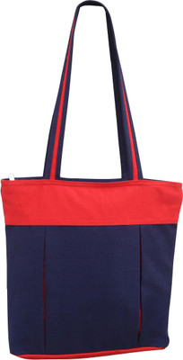 Ryan Women Casual Red, Blue Cotton Shoulder Bag, Blue;red