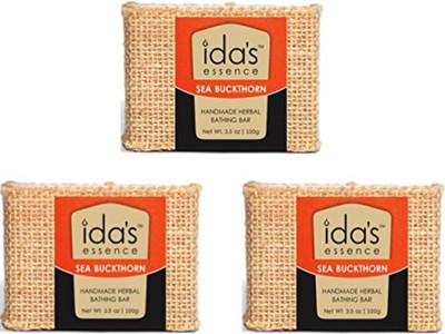 Ida's Essence Handmade Bathing Bar - Sea Buckthorn - Sunburn protection(100 g, Pack of 3)
Ida's Essence Handmade Bathing Bar - Sea Buckthorn - Sunburn protection(100 g, Pack of 3)