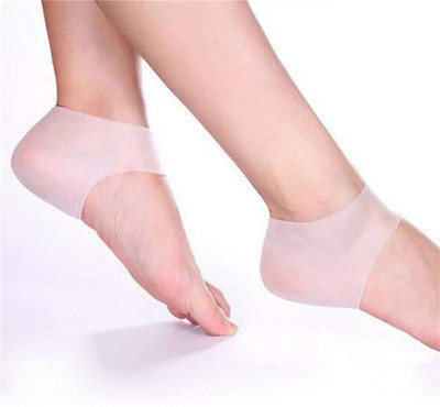 QUINERGYS 1 Pair Unisex Silicone Heel Cushions Cups / Gel Sleeve Foot Protection Moisturizing Socks Pads Heel Support(White, Clear-22
QUINERGYS 1 Pair Unisex Silicone Heel Cushions Cups / Gel Sleeve Foot Protection Moisturizing Socks Pads Heel Support(White, Clear-22